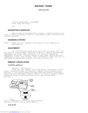 Volvo 850 Description & Operation