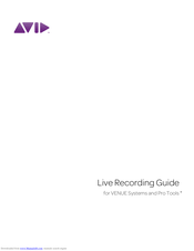 Avid Technology Live Recording Manual