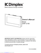 Dimplex DWF1215B Owner's Manual