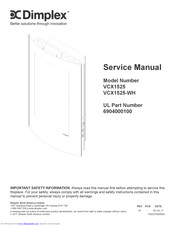 Dimplex VCX1525-WH Service Manual