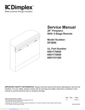 Dimplex DF2600 Service Manual