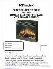 Dimplex DIMPLEX ELECTRIC FIREPLACE Practical User's Manual
