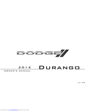 Dodge Durango 012 Manuals | ManualsLib