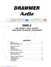 Drawmer A2D2 DMS-3 Owner's Manual