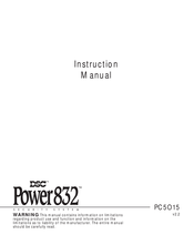 Dsc Power832 PC5015 Instruction Manual