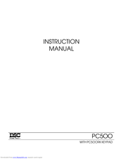 Dsc PC500 Instruction Manual