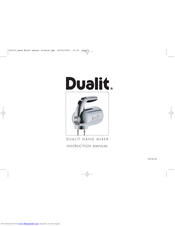 Dualit HAND MIXER Instruction Manual