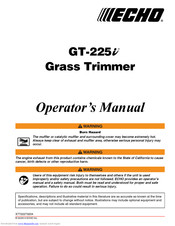 Echo GT-225i Operator's Manual