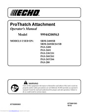 Echo ProThatch 99944200563 Operator's Manual