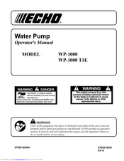 Echo WP-1000 Operator's Manual