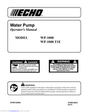 Echo WP-1000 T1E Operator's Manual