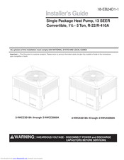 Trane 4WCX3018A Installer's Manual