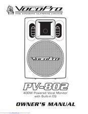 VocoPro PV-802 Owner's Manual