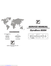 YORKVILLE DynaBass 800H Service Manual