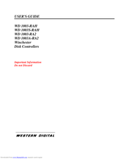 Western Digital WD 1003S-RAH User Manual