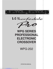 Wharfedale Pro WPG-202 Operating Manual