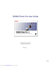 Sigma Photo Pro 2.0 User Manual