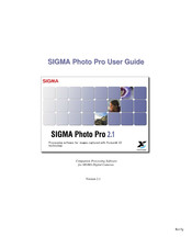 Sigma Photo Pro 2.1 User Manual