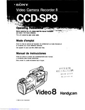 Sony Handycam CCD-SP9 Operating Instructions Manual