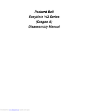 Packard Bell EasyNote W3 Series Disassembly Manual