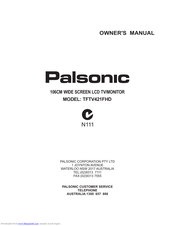 Palsonic TFTV421FHD Owner's Manual