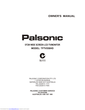 Palsonic TFTV558HD Owner's Manual