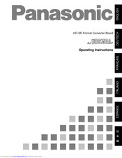 Panasonic AJ-UDC150AP Operating Instructions Manual