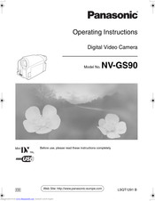Panasonic NV-GS90 Operating Instructions Manual