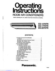 Panasonic CS-1270TR Operating Instructions Manual