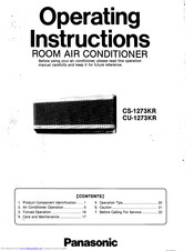Panasonic CS-1273KR Operating Instructions Manual