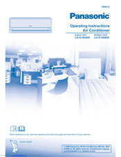 Panasonic CU-E15HKR Operating Instructions Manual