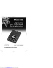Panasonic KX-TM150ALB Operating Instructions Manual