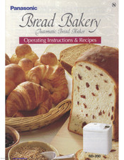 Panasonic Bread Bakery SD-200 Operating Instructions & Recipes