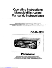 Panasonic CQ-R45EN Operating Instructions Manual