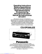 Panasonic CQ-DP200LEE Operating Instructions Manual