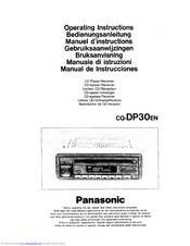 Panasonic CQ-DP30EN Operating Instructions Manual
