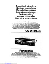Panasonic CQ-DP34LEE Operating Instructions Manual