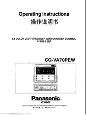 Panasonic CQ-VA70PEW Operating Instructions Manual