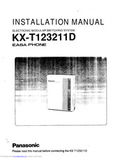 Panasonic EASA-PHONE KX-T123210 Installation Manual