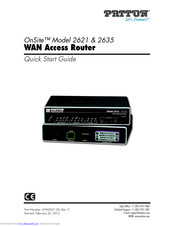 Patton electronics ONSITE 2635 Quick Start Manual