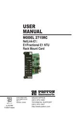 Patton electronics 2715RC User Manual