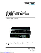 Patton electronics ipRocketLink 3086FR Quick Start Manual