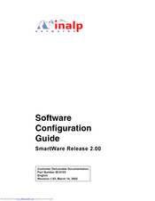 Inalp Networks SmartWare Release 2.00 Software Configuration Manual