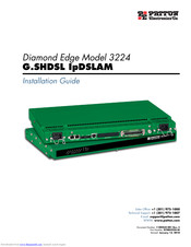 Patton electronics Diamond Edge 3224 Installation Manual