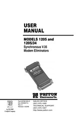 Patton electronics 1205/34 User Manual