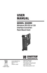 Patton Electronics 2020RC User Manual
