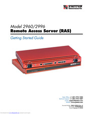 Patton electronics NetLink 2960 RAS Getting Started Manual