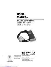 Patton electronics 2040 Series User Manual