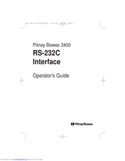 Pitney Bowes 3400 RS-232C Operator's Manual