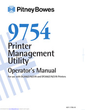 Pitney Bowes 9754 Operator's Manual